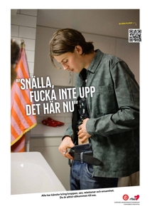 000104 Kampanjaffisch: Fucka inte upp